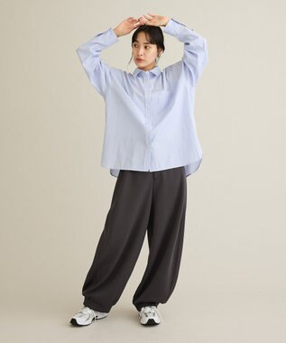 CRAFT STANDARD BOUTIQUE レギュラーカラーオーバーサイズシャツ Light Blue