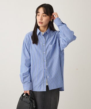 CRAFT STANDARD BOUTIQUE レギュラーカラーオーバーサイズシャツ Blue