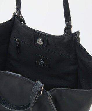 TOPKAPI 【TREASURE TOPKAPI】ナイロン 2way レザーハンドル トートバッグ ブラック