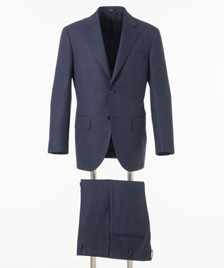J.PRESS MEN 【ESSENTIAL CLOTHING】ブリーザブルメッシュクロス スーツ ネイビー系