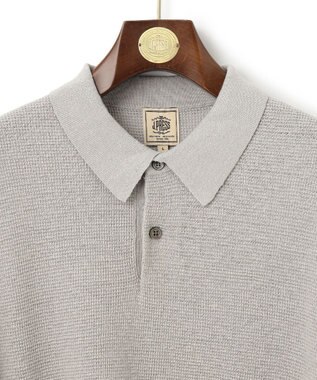 J.PRESS MEN 【WEB・一部店舗限定】ニットポロシャツ ライトグレー系
