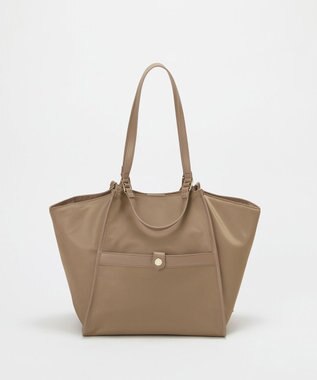 TOPKAPI 【TREASURE TOPKAPI】ナイロン 2way レザーハンドル トートバッグ グレージュ