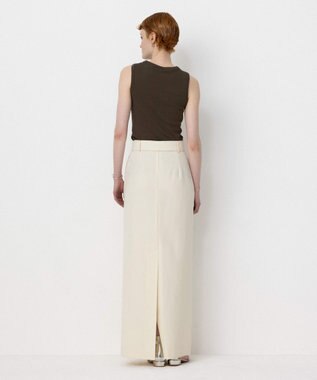NAVE 【Nave・セットアップ可】ウールポリエステルツイルスカート アイボリー系