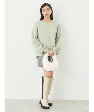 earth music&ecology アソートロゴスウェット Mint