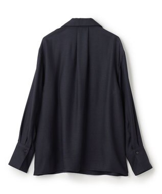 JOSEPH ビスコースツイル　ブラウス Navy