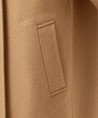 23区 S 【エステータ】ウールリバー ケープ付き コート ベージュ系