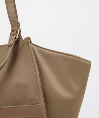 TOPKAPI 【TREASURE TOPKAPI】ナイロン 2way レザーハンドル トートバッグ グレージュ