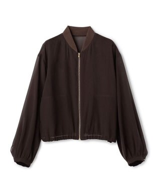 BEIGE， SERAPHIN / ライトシアーギャザー ブルゾン Bordeaux