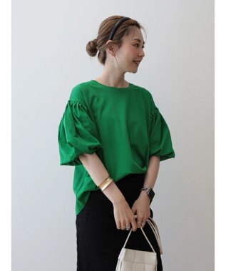 AMERICAN HOLIC ボリュームスリーブカットプルオーバー Green