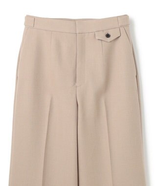 BEIGE， BUNNELL / ウールタブボタンストレートパンツ L.Taupe