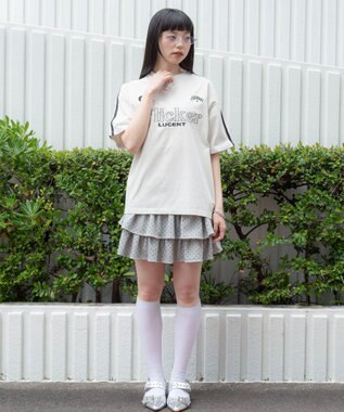 WEGO 【ユニセックス着用ITEM】スリーブラインロゴBIG　T（SS） オフホワイト