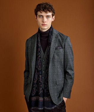 JOSEPH ABBOUD 【キングサイズ・ストレッチ】ツィーディージャージ　ベスト グレー系4