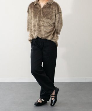 Bridget Birkin 【PARADIS COULEUR】ビジューバックルダブルストラップバレエ ブラックエナメル