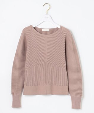 ANY SIS L 【洗える】アレンジRIB ニット ライトモカ