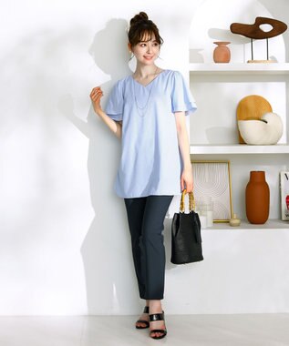 Tiaclasse L 【日本製・洗える】穿き心地抜群のシェルタリングドライパンツ ネイビー