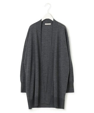 ICB 【洗える】 コンパクトウール カーディガン ライトグレー系