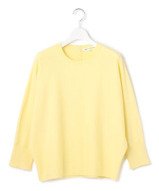 23区 【洗える】コンフォートストレッチ ドルマンスリーブ ニット イエロー系