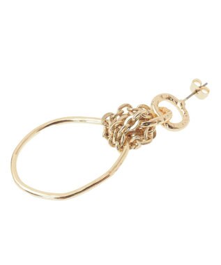 YECCA VECCA フープチェーンピアス Gold