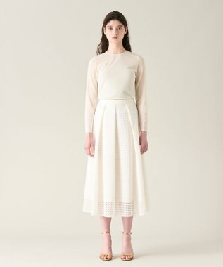 GRACE CONTINENTAL チュールシアートップ キナリ