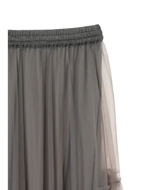 Green Parks ・ＥＬＥＮＣＡＲＥ　ＤＵＥ　２ｗａｙチュールキリカエスカート Charcoal Gray