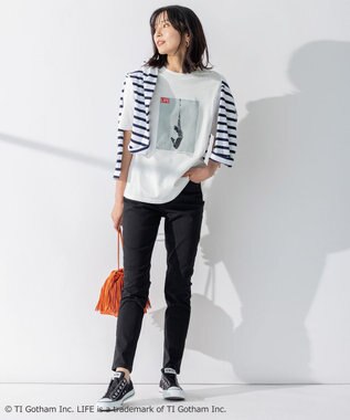 23区 L 【23区/LIFE】PHOTO Tシャツ ホワイト系(dangling)