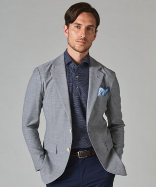 GOTAIRIKU 【麻混の清涼感】ノルマンディーリネン ボタンダウンポロシャツ(24年モデル) ネイビー系