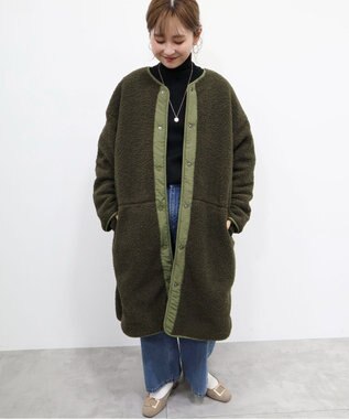 AMERICAN HOLIC 【WEB限定】あったかリバーシブルキルティングコート Khaki
