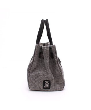 A.D.M.J. 【ファブリック】リネンラメクロス/前金具付トート32cm(Dカン＋)リネンラメクロス/前金具付トート40cm(Dカン＋) BLACK