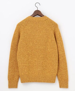 JOSEPH ABBOUD MOUNTAIN 【WEB限定・SPACE/イタリア糸使用/軽く暖かい/豊富なカラー】 ラムウール　クルーネック ニット イエロー系