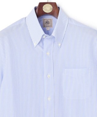 J.PRESS MEN 【新素材 / 高通気性 / 軽量 / イージーケア / 撥水】【BEAT HEAT SYSTEM】半袖シャツ / B.D. サックスブルー系1