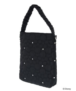Green Parks ミッキーフレンド／キルティングビジューバッグ Black