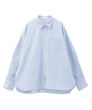 CRAFT STANDARD BOUTIQUE レギュラーカラーオーバーサイズシャツ Sax