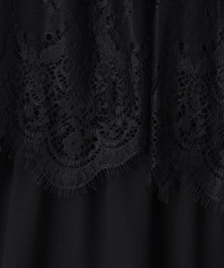 ANY SIS 【洗える】レーシーケープ ドレス ブラック