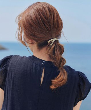 Tiaclasse クロスモチーフヘアゴム ゴールド