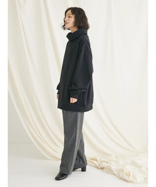 CRAFT STANDARD BOUTIQUE 【男女兼用】裏起毛タートルスウェット Black