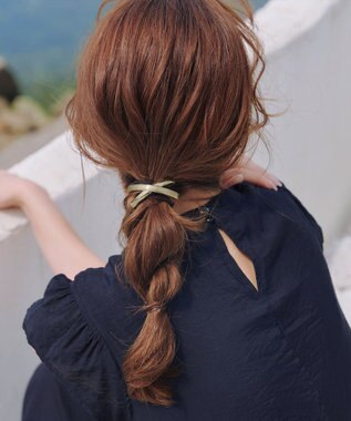 Tiaclasse クロスモチーフヘアゴム ゴールド