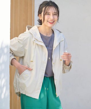 ANY 【手洗い可能・UVケア】ライト撥水マウンテンパーカー エクリュ