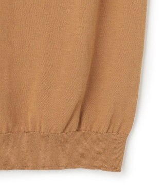 UNFILO L UVモイスト スリーブレスニット キャメル