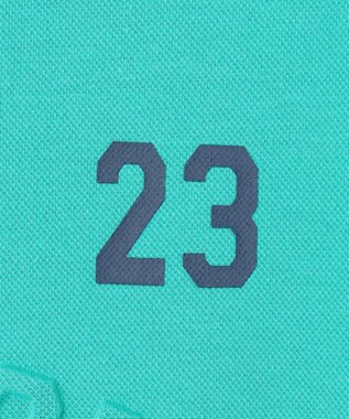 23区GOLF 【MEN】パターンからゴルフに合わせたしっかり素材のカノコダンボールモック ターコイズブルー系