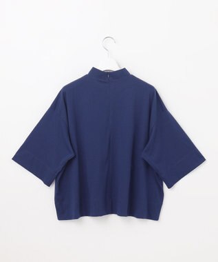 UNFILO ハイネッククロップドTシャツ ブルー