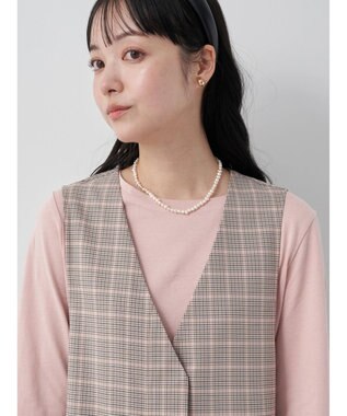 earth music&ecology フロントジップジャンスカ Glen Check