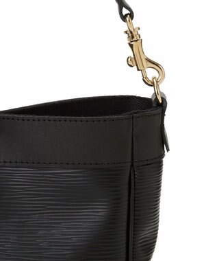 TOPKAPI 【Breath TOPKAPI】RIPPLE LOCK  リプルロック レザーコンビ ショルダー バッグ ブラック