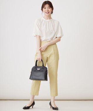 ANY SIS 【洗える】シアーストライプ ブラウス オフ