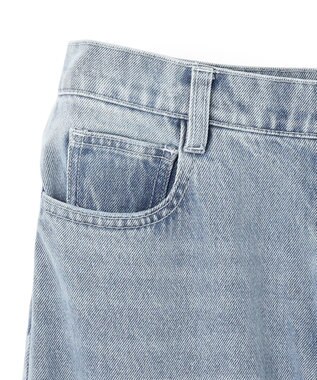 BEIGE， 【洗える】VICTOR / ワイドデニムパンツ L.Indigo