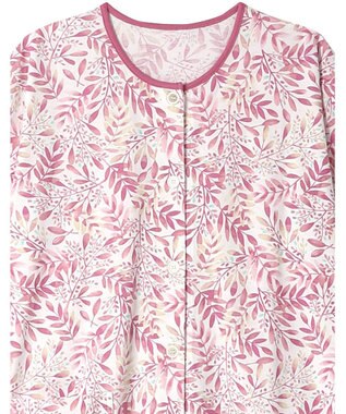 Wing ウイング スリープ パジャマ 7分袖 8分丈 綿100％ 天竺素材 レディース EP8021 ウイング／ワコール ピンク