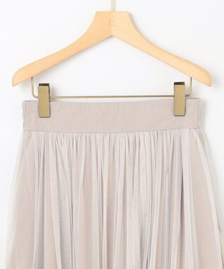 組曲 S ギャザーチュール ドラマティック スカート ピンクベージュ系