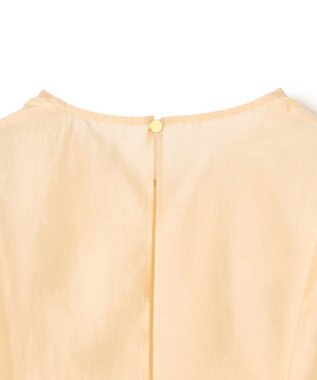 BEIGE， AMARYLLIS / シアー 切り替えフレアブラウス Peach