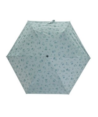 MOONBAT 晴雨兼用日傘 折りたたみ傘 ボタニカル／遮光 遮熱 UV ライトグリーン