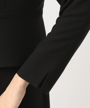 自由区 FORMAL 【襟華やか】エレガント ジャケット＋ワンピース ブラック系