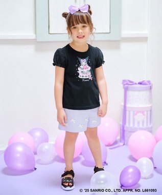 ANY KIDS 【any FAM ×サンリオキャラクターズ】パフスリーブ Tシャツ クロミ×ブラック